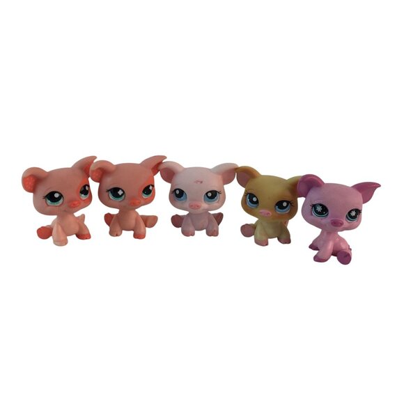 Littlest Pet Shop LPS Pig #622 Polka Dot Ears Clover Eyes #885 #87 #876 #266 - Picture 1 of 16